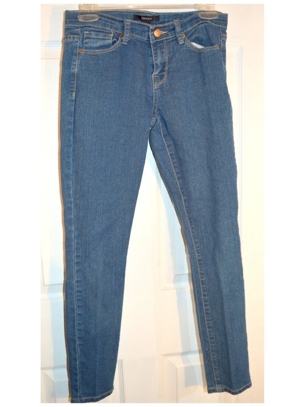 Forever 21 Skinny Leg Size 26 Women's Blue Denim Jeans Slacks Pants